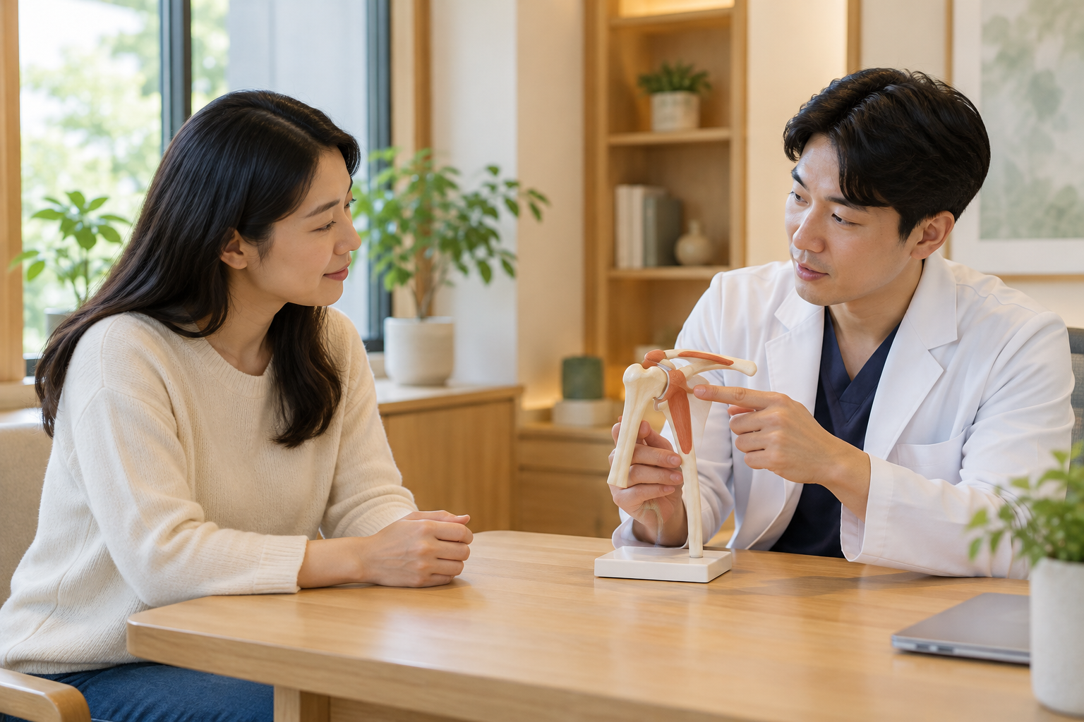 서울 중랑구 어깨통증 한의원 — 어깨 상담에 관한 AI 설명용 이미지